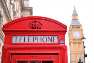 United Kingdom London British Telephone Booth Big Ben